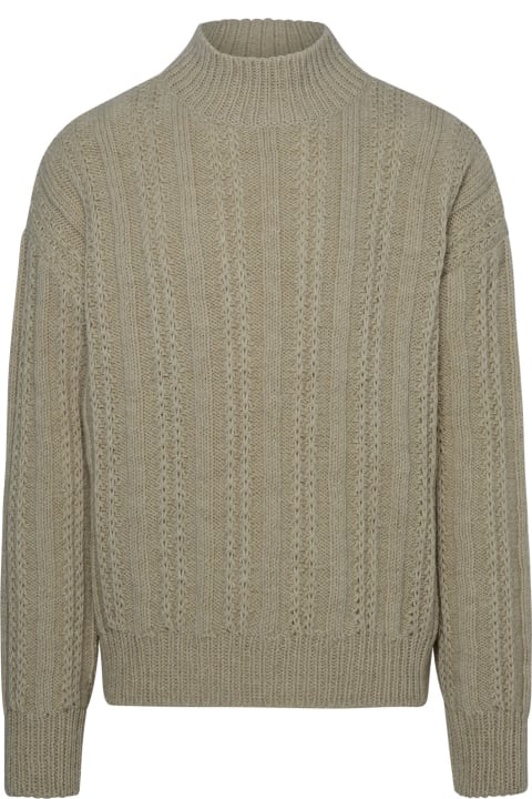 Alanui Sweaters for Men Alanui Beige Alpaca Blend Sweater