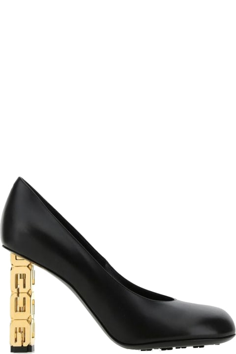 Givenchy for Women Givenchy Logo Heel Leather Pumps