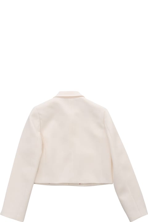Coats & Jackets for Girls Max&Co. White Cropped Jacket