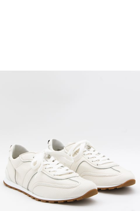 Brunello Cucinelli White Leather Sneakers