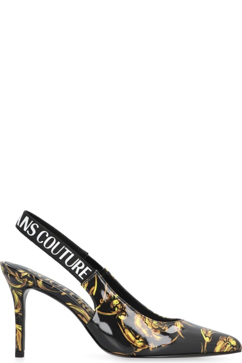 Shoes Sale for Women Versace Jeans Couture Patent Leather Pumps