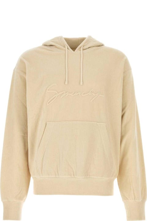 Givenchy سترات صوف وبدل رياضية لـ السيدات Givenchy Logo Detailed Drawstring Hoodie