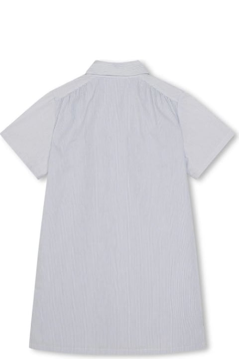Givenchy Kids Givenchy Striped Shirt Dress With Logo And Applications