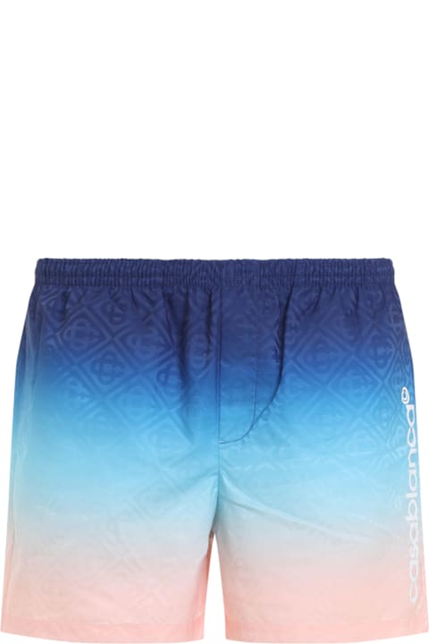 Casablanca Pants for Men Casablanca Printed Swim Shorts
