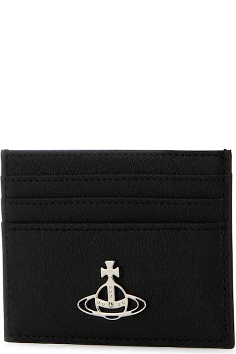 Vivienne Westwood Kids Vivienne Westwood Black Leather Card Holder