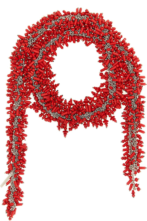 Dries Van Noten Jewelry for Women Dries Van Noten 'embroidered Scarf' Necklace
