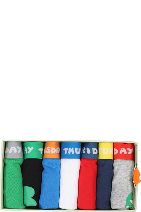 Underwear for Boys Stella McCartney Kids Multicolor Set For Boy With Multicolor Prints