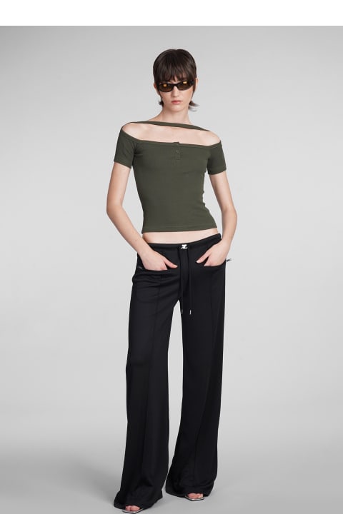 Clothing for Women Courrèges Topwear In Green Cotton