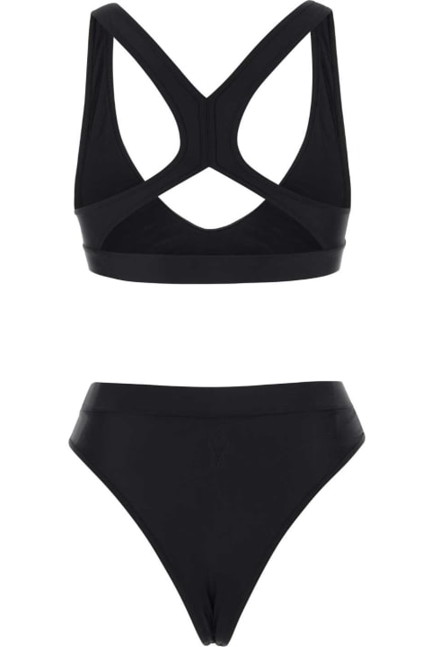 Swimwear for Women Ami Alexandre Mattiussi Black Stretch Nylon Bikini
