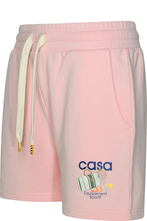 Fashion for Women Casablanca 'equipement Sportif' Pink Organic Cotton Shorts