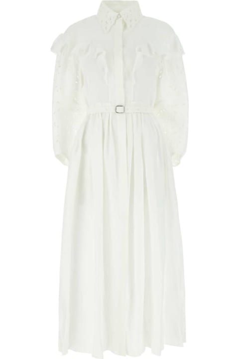 Chloé for Women Chloé White Linen Dress