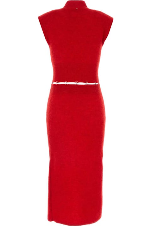 SportMax for Women SportMax Red Stretch Mohair Blend Albino1234 Dress