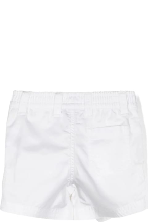 Bottoms for Baby Girls Ralph Lauren White Cotton Chino Shorts