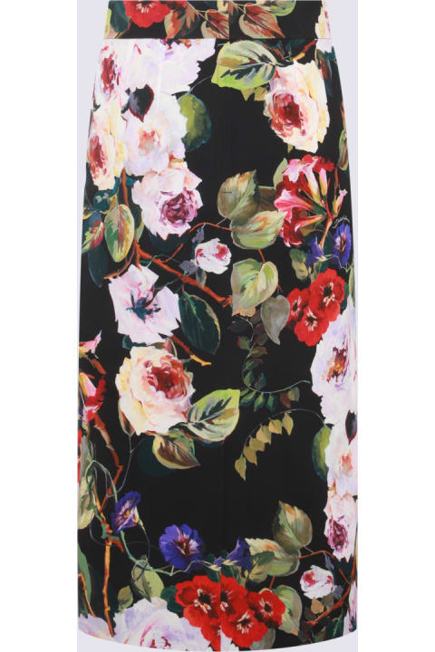 Dolce & Gabbana Skirts for Women Dolce & Gabbana Multicolour Silk Blend Skirt