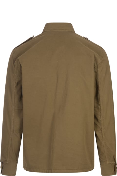 Aspesi for Men Aspesi Lichen Cotton Gabardine Military Shirt