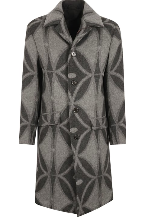 Etro Coats & Jackets for Men Etro Patterned Button-up Coat