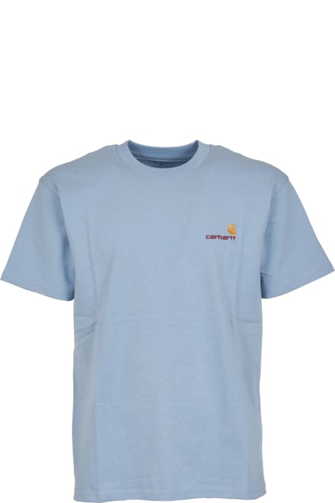 Carhartt ملابس علوية لـ القسم الرجالي Carhartt American Script T-shirt