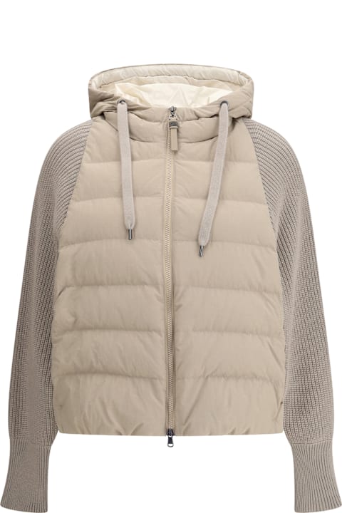 【VIP価格】BRUNELLO CUCINELLI Wool sleeved Down Jacket Brunello Cucinelli Wool Sleeved Down Jacket | italist