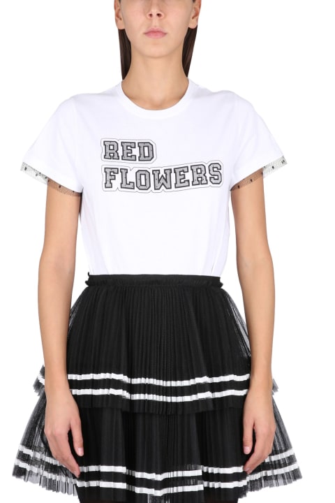 RED Valentino Topwear for Women RED Valentino Red Flowers T-shirt