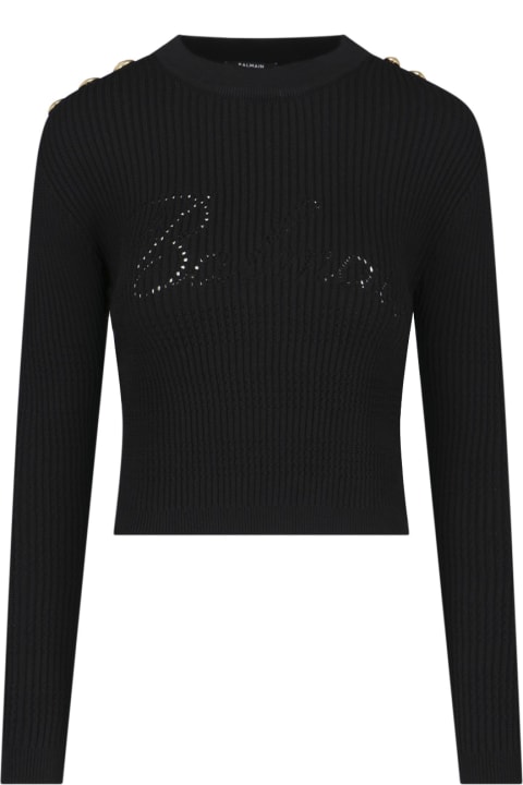 Balmain Sweaters for Women Balmain Logo Sweater