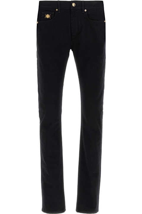 Versace Clothing Sale for Men Versace Black Stretch Denim Jeans