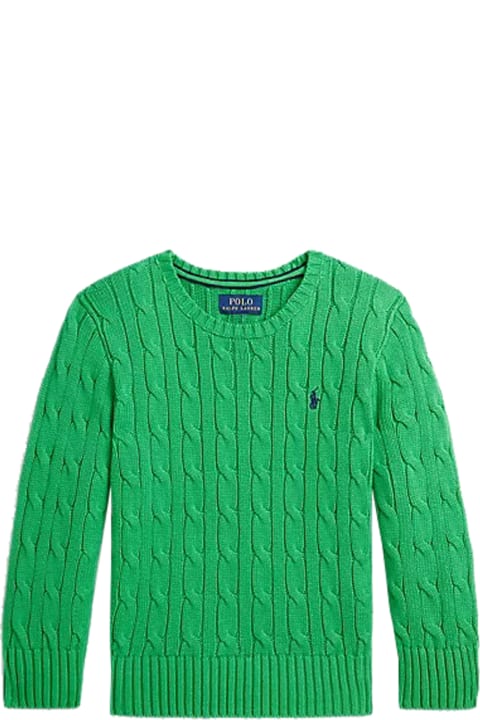 Ralph Lauren Topwear for Girls Ralph Lauren Cotton Cable Sweater
