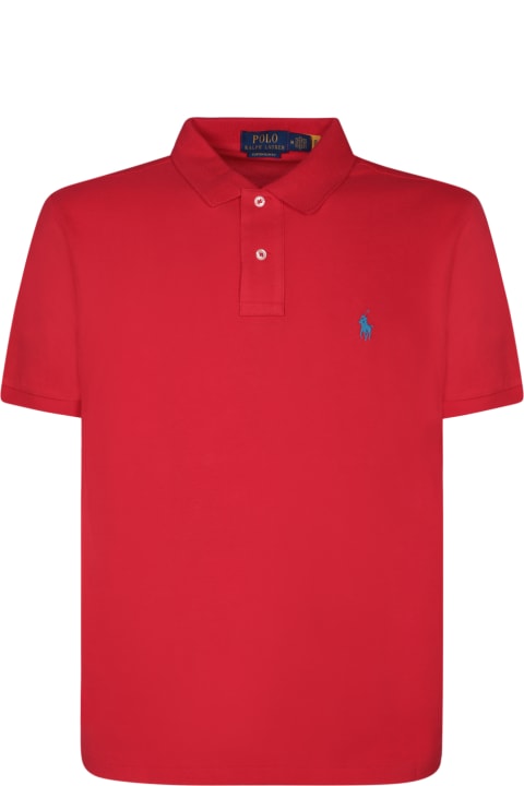 Fashion for Men Polo Ralph Lauren Red Piquet Polo Shirt By Polo Ralph Lauren