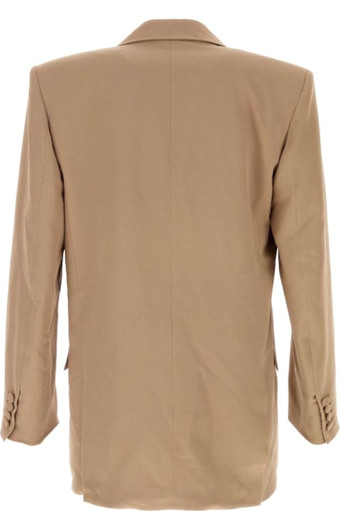 Saint Laurent لـ Men Saint Laurent Camel Crepe Blazer