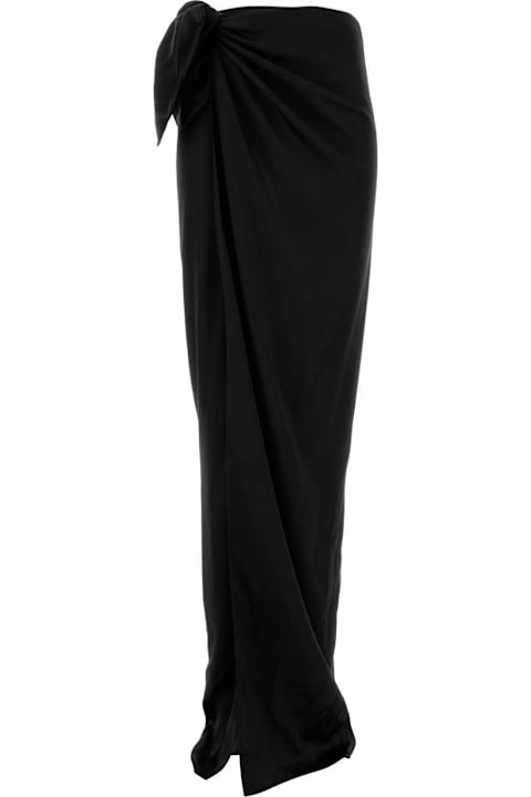 Homeware Balenciaga Black Satin Skirt