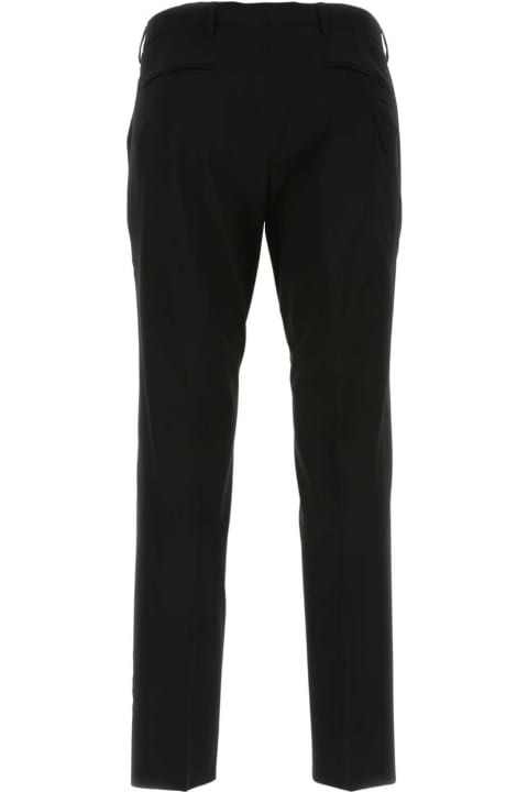 Clothing for Men Prada Black Stretch Wool Pant