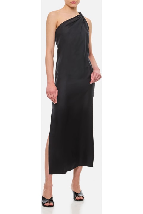 Quiet Luxury for Women Loulou Studio Silk Single-shoulder Midi Dress