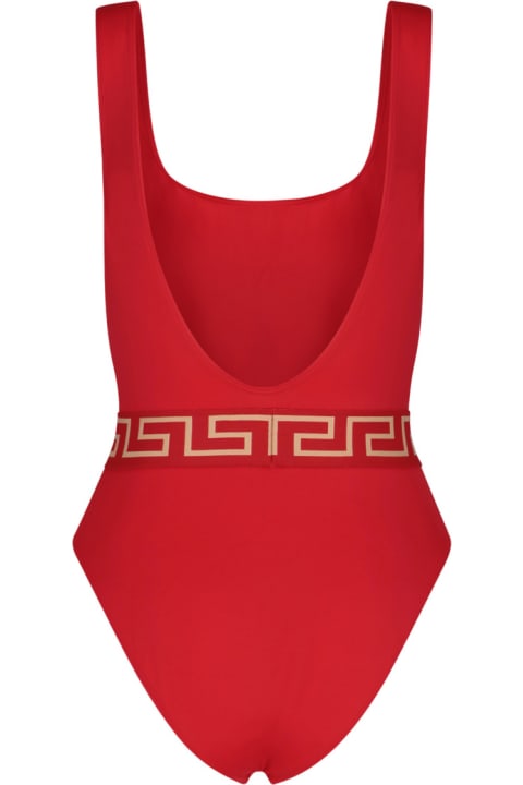 Versace Swimwear for Women Versace Greca Border One Piece Swimwear