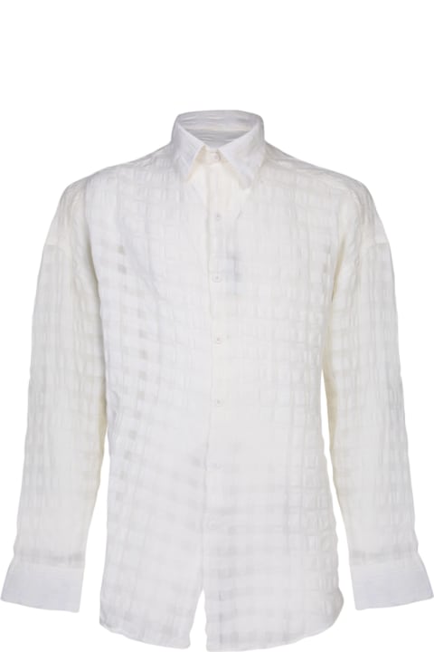 costumein Shirts for Men costumein Costumein Valentino White Cotton Shirt