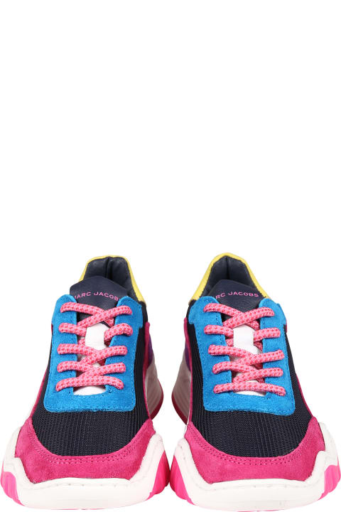 Marc Jacobs أحذية لـ بنات Marc Jacobs Blue Sneakers For Girl With Logo