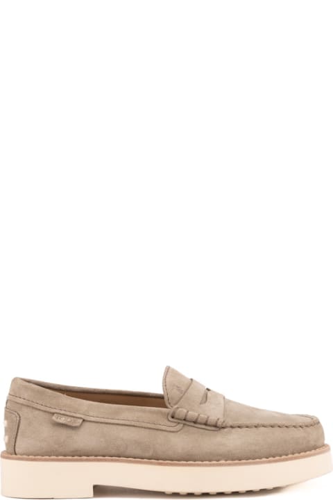 Tod's Shoes for Men Tod's Suede Moccasins With Rubber Pebbles