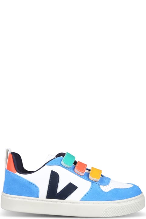 Homeware Veja Light Blue Sneakers For Boy With Logo