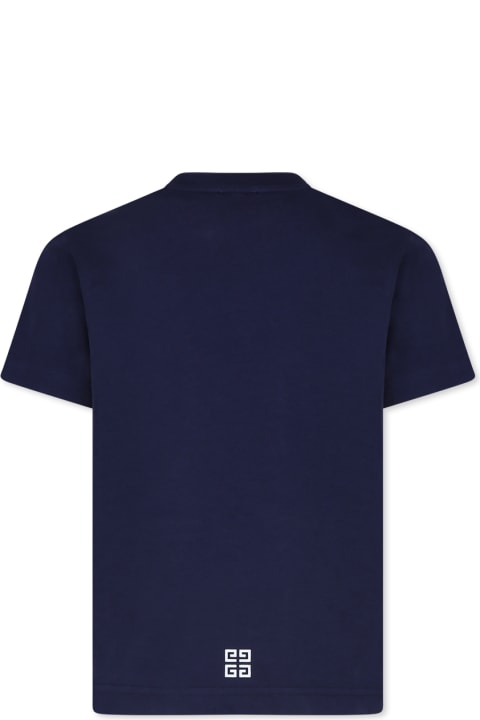Givenchy T-Shirts & Polo Shirts for Women Givenchy Bleu T-shirt For Kids With Logo