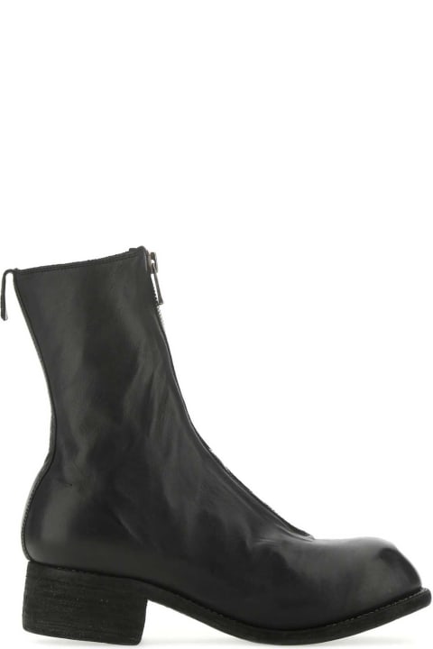 ウィメンズ Guidiのブーツ Guidi Black Leather Pl2 Boots