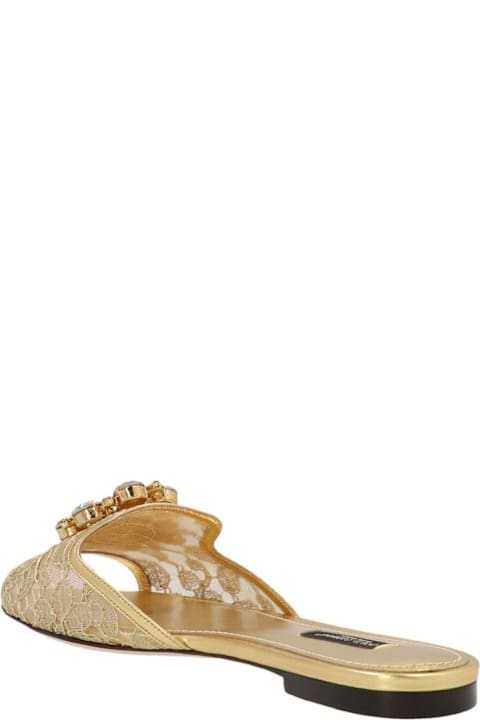 Dolce & Gabbana for Women Dolce & Gabbana Embellished Slip-on Sandals
