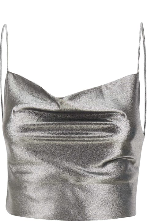 Rotate by Birger Christensen for Women Rotate by Birger Christensen "metallic Crop" Top