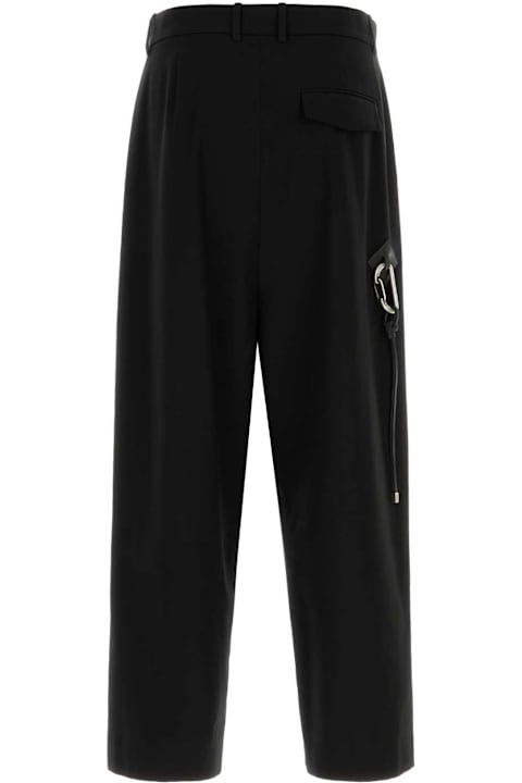 Homeware Loewe Black Cotton Wide-leg Pant