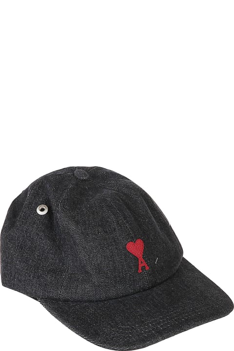 Hats for Men Ami Alexandre Mattiussi Logo Embroidered Cap