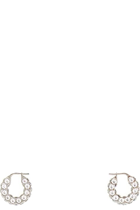Amina Muaddi Earrings for Women Amina Muaddi Embellished Metal Small Jaheel Earrings