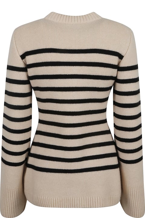 Khaite Sweaters for Women Khaite Stripe Buttoned Cardigan