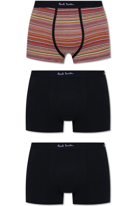 Paul Smith Underwear for Men Paul Smith Branded Boxers 3 Pack