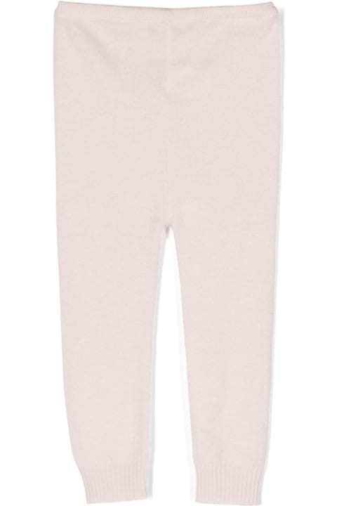 Bottoms for Baby Girls Bonpoint Pale Pink Cashmere Leggings