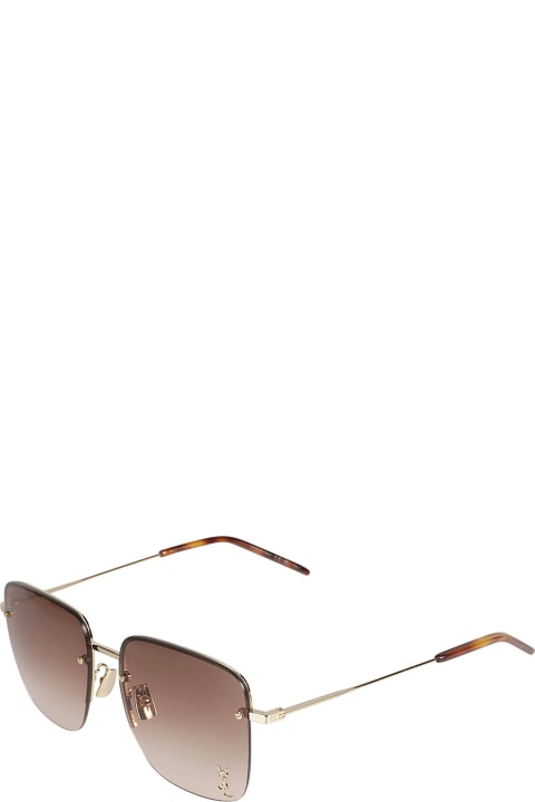 ウィメンズ アイウェア Saint Laurent Eyewear Ysl Plaque Square Lens Sunglasses