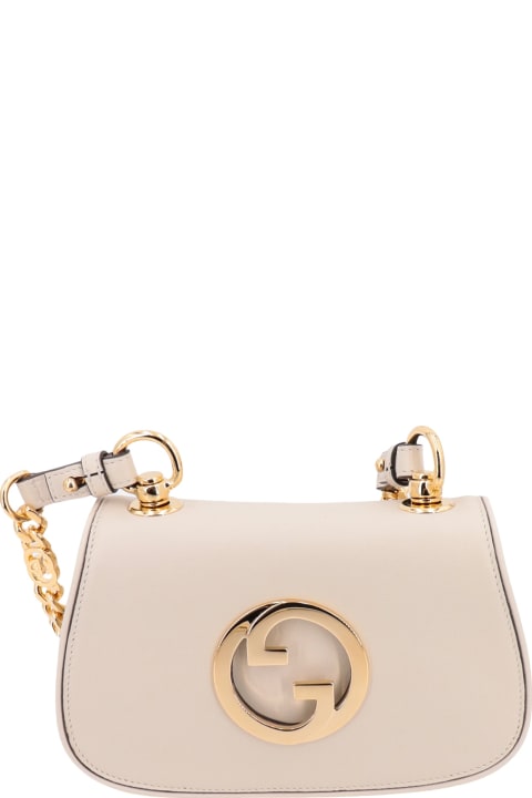 Gucci for Women Gucci Ivory Leather Gucci Blondie Crossbody Bag