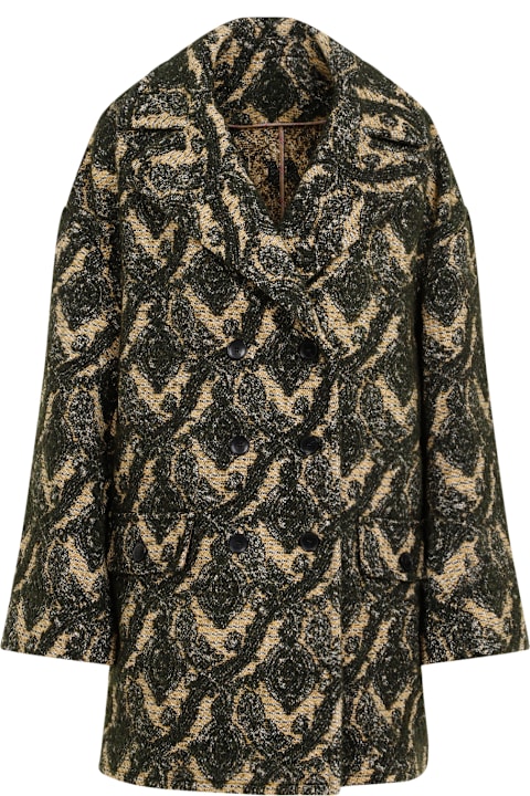 Etro Coats & Jackets for Women Etro Caban Jacquard Coat