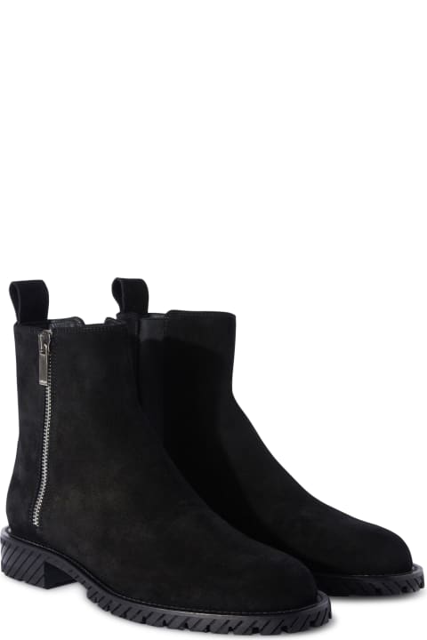 Off-White Boots for Men Off-White Military Suede Ankle Boot